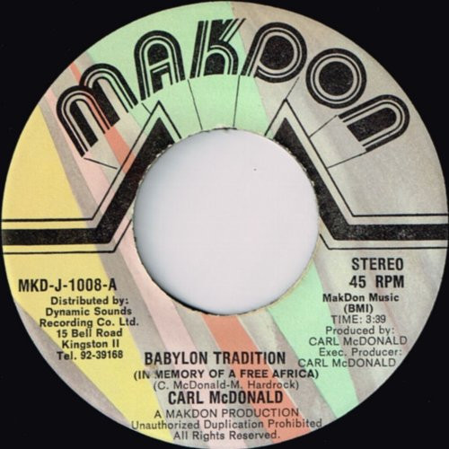 Carl McDonald - Babylon Tradition | Makdon (MKD-J-1008) - main Carl McDonald - Babylon Tradition | Makdon (MKD-J-1008) - main