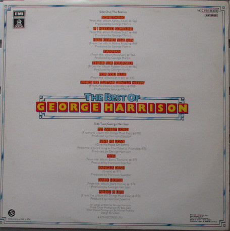 George Harrison - The Best Of George Harrison | Odeon (10 C 064-06249) - 2 George Harrison - The Best Of George Harrison | Odeon (10 C 064-06249) - 2