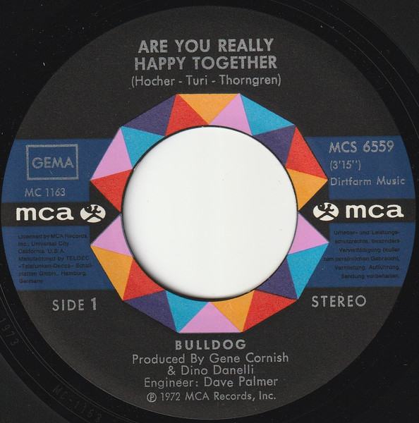 Bulldog - Are You Really Happy Together | MCA Records (MCS 6559) - 3