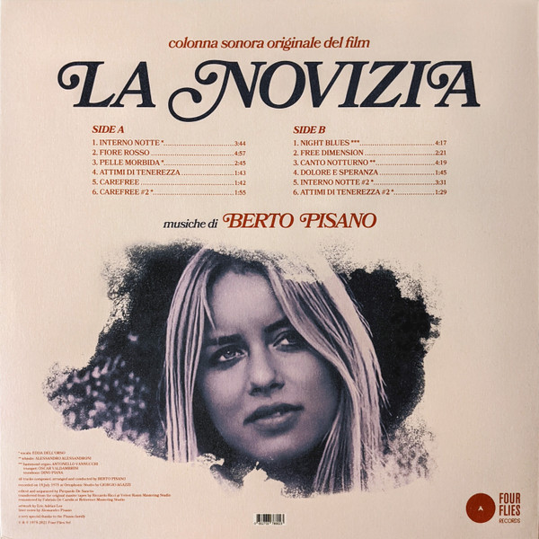 Berto Pisano - La Novizia | Four Flies Records (FLIES 53) - 2 Berto Pisano - La Novizia | Four Flies Records (FLIES 53) - 2