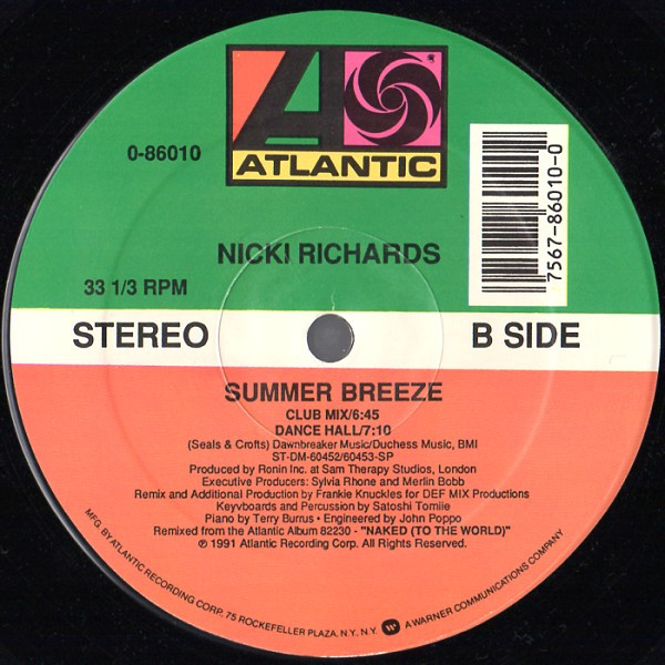 Nicki Richards - Summer Breeze | Atlantic (0-86010) - main