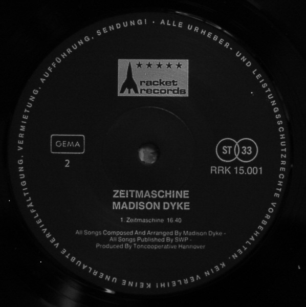 Madison Dyke - Zeitmaschine | Racket Records (RRK 15.001) - 4