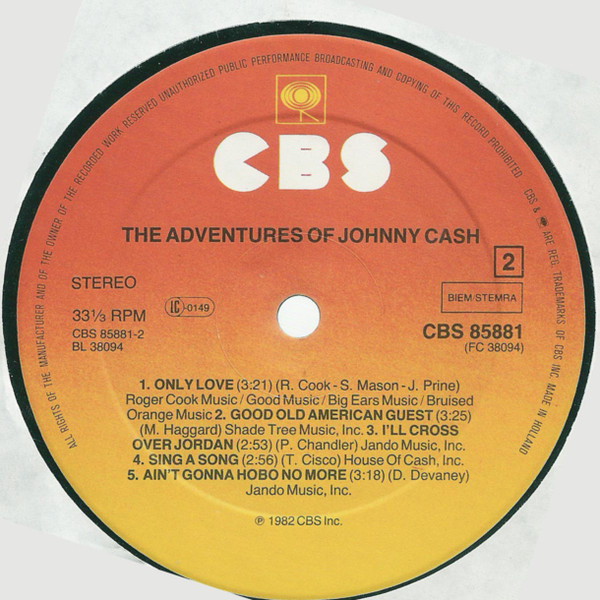 Johnny Cash - The Adventures Of Johnny Cash | CBS (CBS 85881) - 4 Johnny Cash - The Adventures Of Johnny Cash | CBS (CBS 85881) - 4