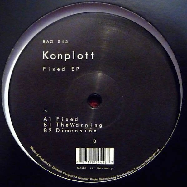 Konplott - Fixed EP | Be As One Imprint (BAO 045) - main Konplott - Fixed EP | Be As One Imprint (BAO 045) - main