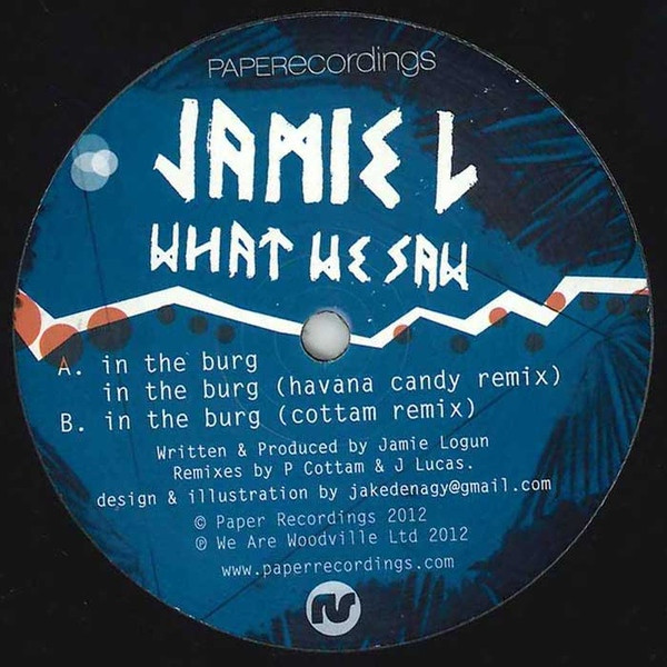 Jamie L - What We Saw In The Burg | Paper Recordings (PAPER VINYL 08)