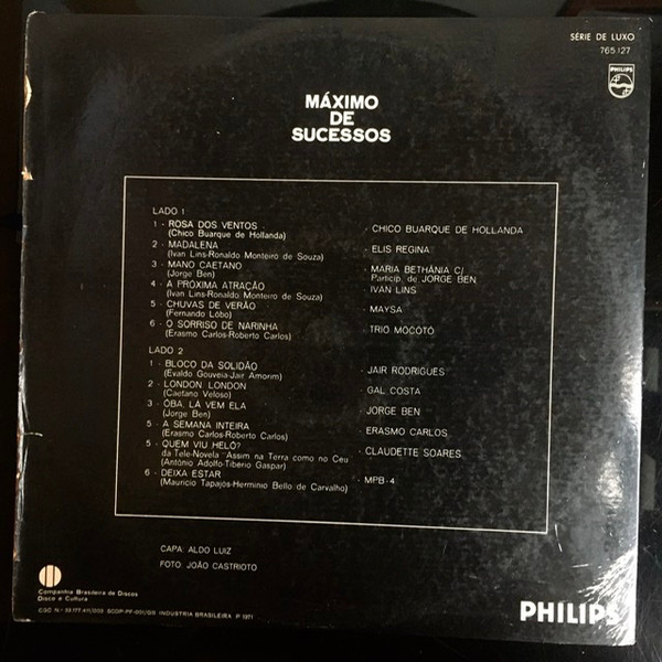 Various - Máximo De Sucessos N.º 4 | Philips (765.127) - 4 Various - Máximo De Sucessos N.º 4 | Philips (765.127) - 4