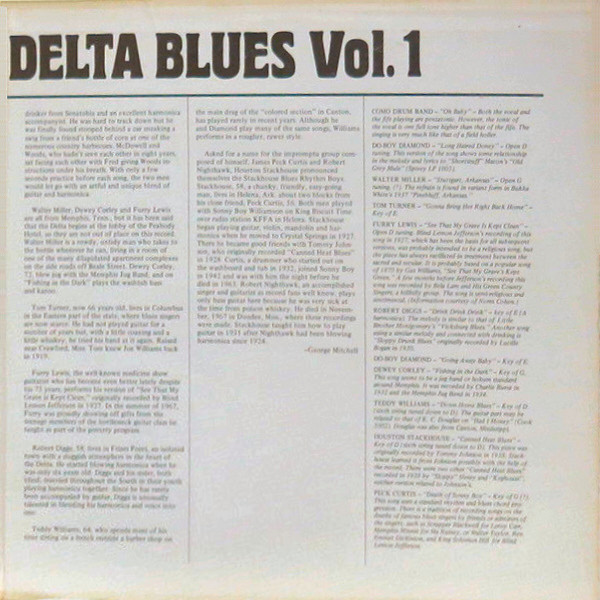 Various - Mississippi Delta Blues Vol. 1 | Arhoolie Records (1041) - 4 Various - Mississippi Delta Blues Vol. 1 | Arhoolie Records (1041) - 4