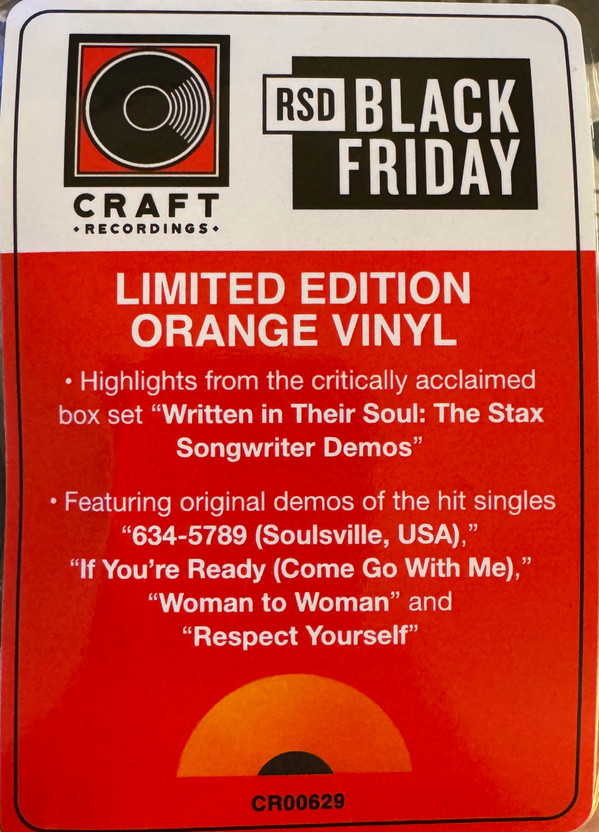 Various - Written In Their Soul (The Hits: The Stax Songwriter Demos) | Craft Recordings (CR00629) - 4 Various - Written In Their Soul (The Hits: The Stax Songwriter Demos) | Craft Recordings (CR00629) - 4