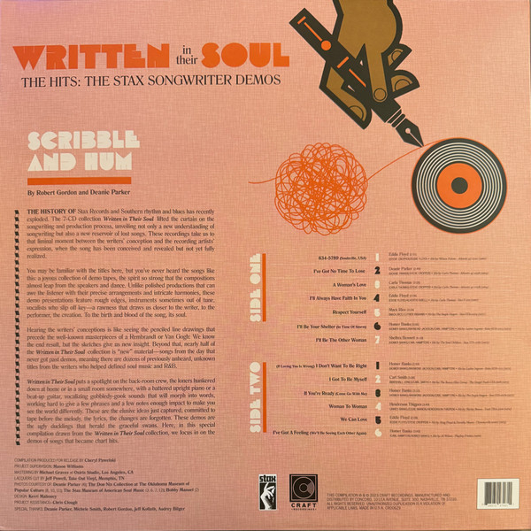 Various - Written In Their Soul (The Hits: The Stax Songwriter Demos) | Craft Recordings (CR00629) - 2 Various - Written In Their Soul (The Hits: The Stax Songwriter Demos) | Craft Recordings (CR00629) - 2