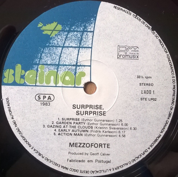 Mezzoforte - Surprise Surprise | Steinar (STE LP02) - 2