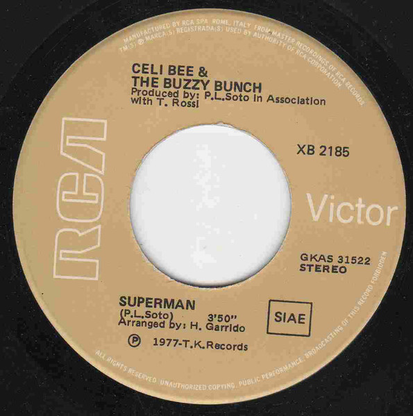 Celi Bee & The Buzzy Bunch - Superman / Hurt Me, Hurt Me | RCA (XB 2185) - 3