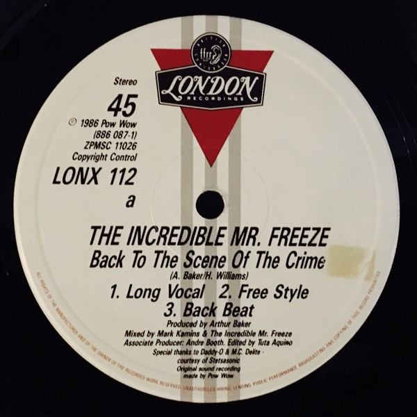 The Incredible Mr. Freeze - Back To The Scene Of The Crime | London Records (LONX 112) - 2 The Incredible Mr. Freeze - Back To The Scene Of The Crime | London Records (LONX 112) - 2