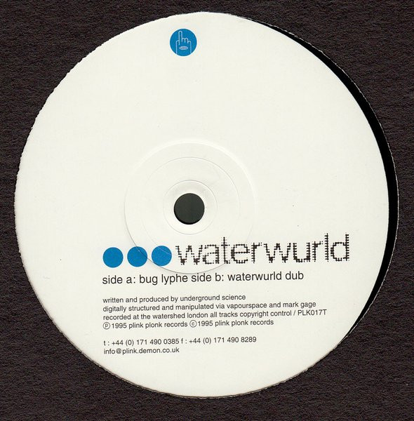 Underground Science - Waterwurld | Plink Plonk (PLK017T) Underground Science - Waterwurld | Plink Plonk (PLK017T)