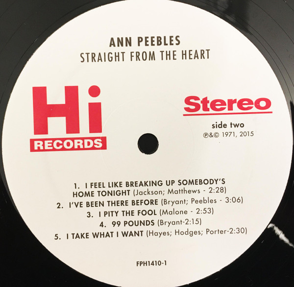 Ann Peebles - Straight From The Heart | Fat Possum Records (FPH1410-1) - 4
