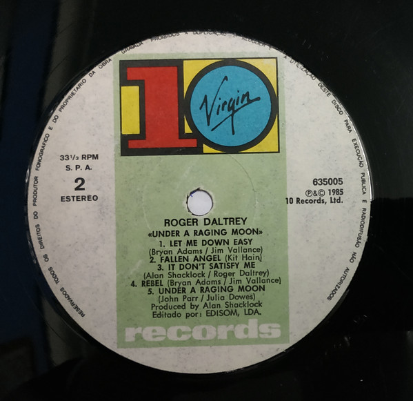 Roger Daltrey - Under A Raging Moon | 10 Records (635005)