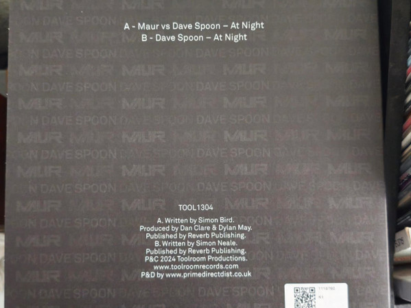 Maur vs Dave Spoon - At Night | Toolroom Records (TOOL1304) - 2