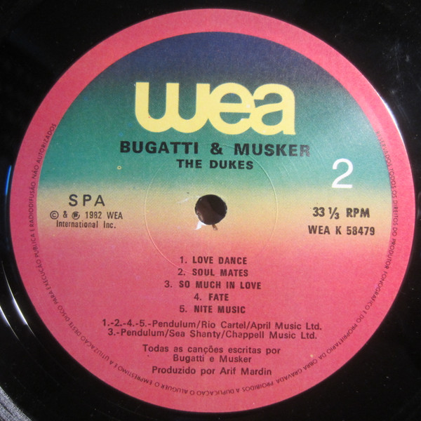 The Dukes - The Dukes Bugatti & Musker | WEA (K58479) - 3