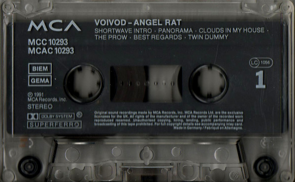 Voïvod - Angel Rat [Cassette] | Mechanic Records (MCC 10293) - 4