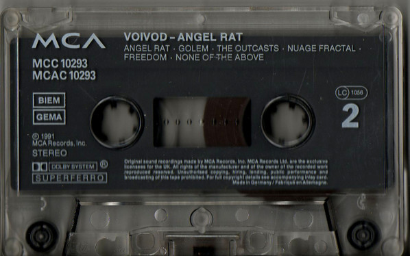 Voïvod - Angel Rat [Cassette] | Mechanic Records (MCC 10293) - 5