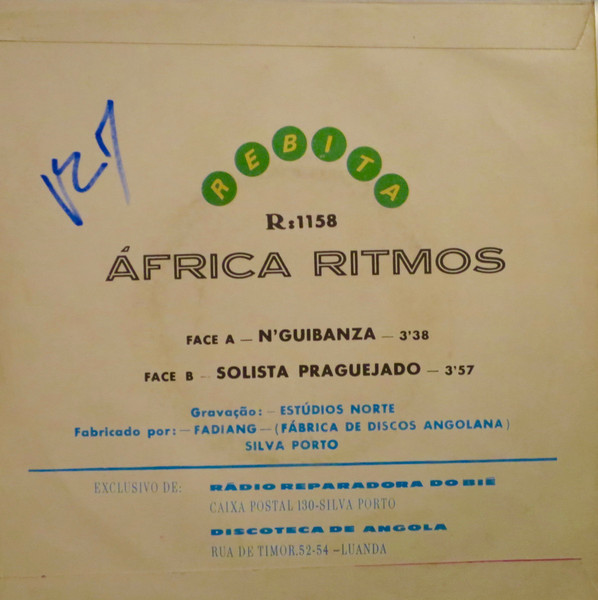 África Ritmos - N'Guibanza / Solista Praguejado | Rebita (R 1158) - 2