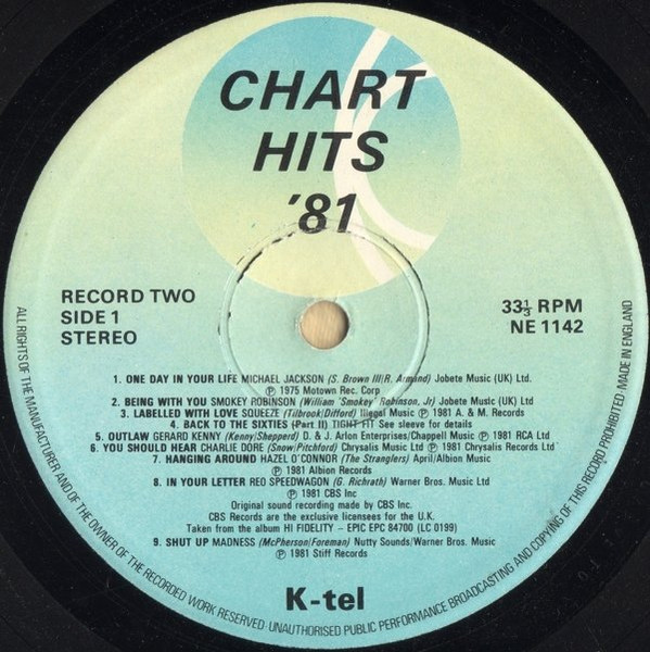 Various - Chart Hits 81 Volume 2 | K-Tel (NE 1142) - 3 Various - Chart Hits 81 Volume 2 | K-Tel (NE 1142) - 3