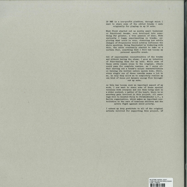 99Letters / Austen/Scott - LF RMX 009 | LF RMX (LF RMX 009) - 2