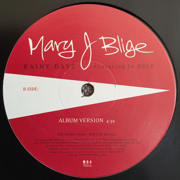 Mary J. Blige - Rainy Dayz | MCA Records (WMST 40288) - 3
