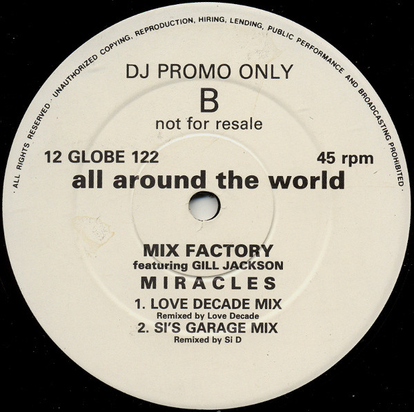 Mix Factory - Miracles | All Around The World (12 GLOBE 122) - 2 Mix Factory - Miracles | All Around The World (12 GLOBE 122) - 2
