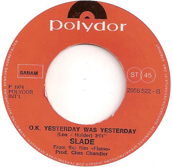 Slade - Far Far Away | Polydor (2058 522) - 4