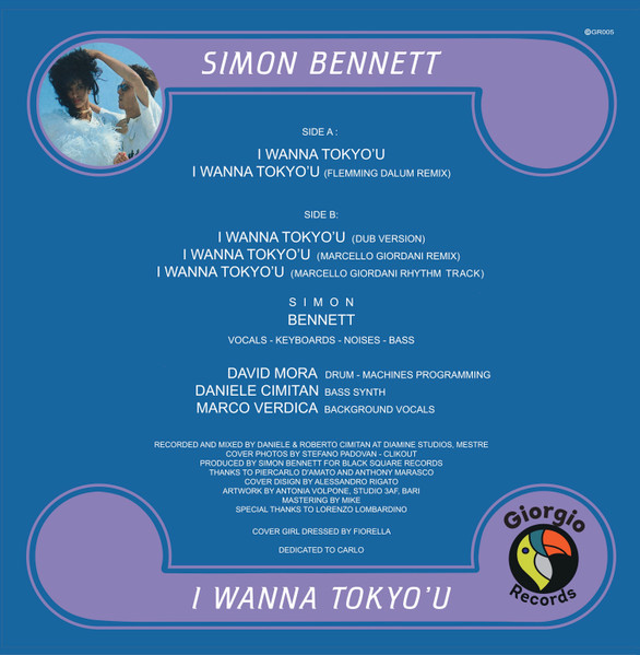 Simon Bennett - I Wanna Tokyo'u | Giorgio Records (GR005) - 2 Simon Bennett - I Wanna Tokyo'u | Giorgio Records (GR005) - 2