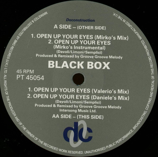Black Box - Open Your Eyes (The Groove Groove Melody Remixes) | Deconstruction (PT 45054) - 3 Black Box - Open Your Eyes (The Groove Groove Melody Remixes) | Deconstruction (PT 45054) - 3
