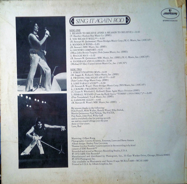 Rod Stewart - Sing It Again Rod | Mercury (6338248) - 2