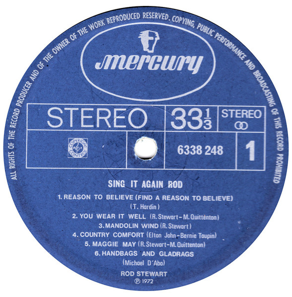 Rod Stewart - Sing It Again Rod | Mercury (6338248) - 3