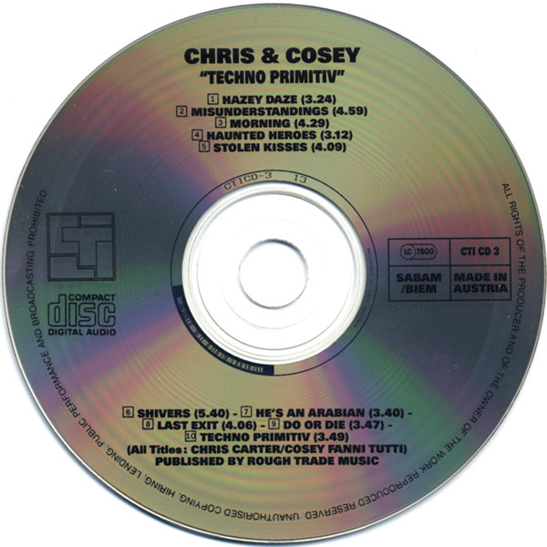 Chris & Cosey - Technø Primitiv CD | Conspiracy International (CTI CD 3) - 3 Chris & Cosey - Technø Primitiv CD | Conspiracy International (CTI CD 3) - 3