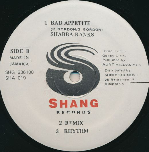 Shabba Ranks - Ram Dance Hall / Bad Appetite | Shang Muzik (SHA 019) - 2 Shabba Ranks - Ram Dance Hall / Bad Appetite | Shang Muzik (SHA 019) - 2