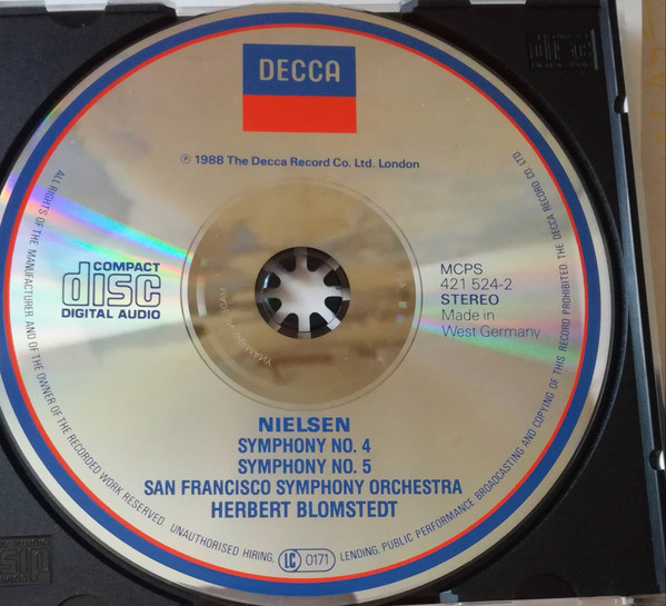 Carl Nielsen - San Francisco Symphony / Herbert Blomstedt - Symphonies 4 & 5 | Decca (421 524-2) - 3