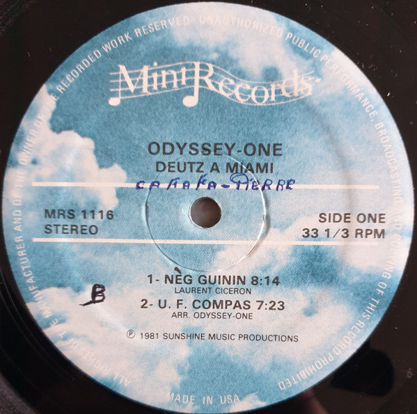Odyssey-One - Deutz A Miami | Mini Records (MRS 1116) - 3
