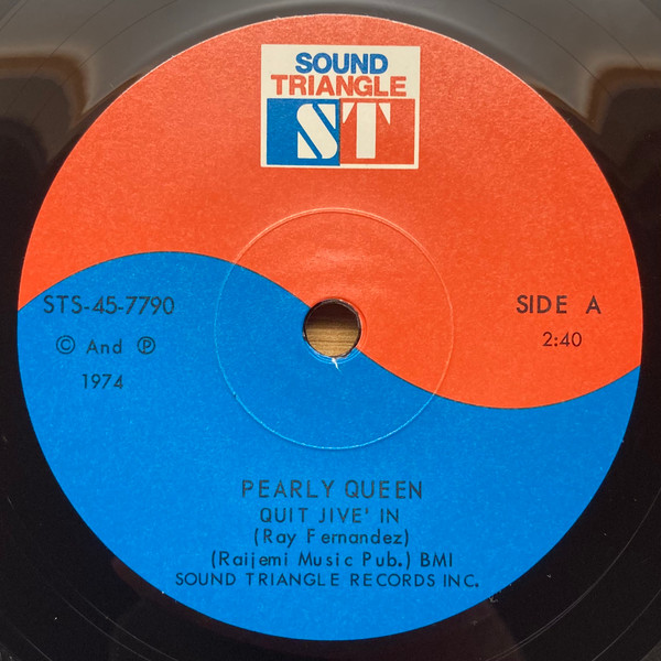 Pearly Queen - Quit Jive' In / Jungle Walk | Sound Triangle Records (STS-45-7790)