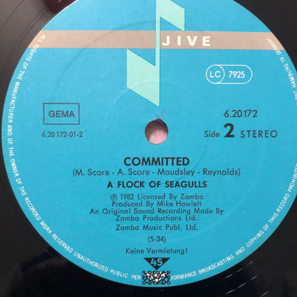 A Flock Of Seagulls - Wishing (If I Had A Photograph Of You) (Long Version) | Jive (6.20 172) - 4 A Flock Of Seagulls - Wishing (If I Had A Photograph Of You) (Long Version) | Jive (6.20 172) - 4