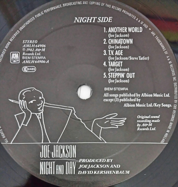 Joe Jackson - Night And Day | A&M Records (AMLH 64906) - 4 Joe Jackson - Night And Day | A&M Records (AMLH 64906) - 4