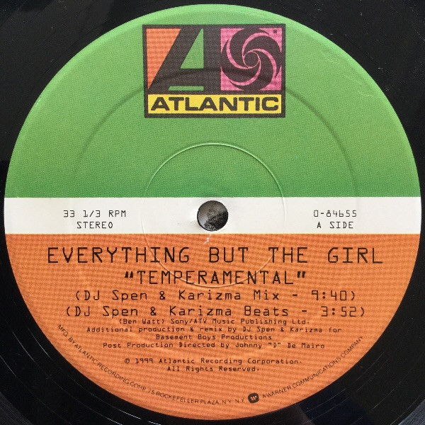Everything But The Girl - Temperamental | Atlantic (0-84655) - 3