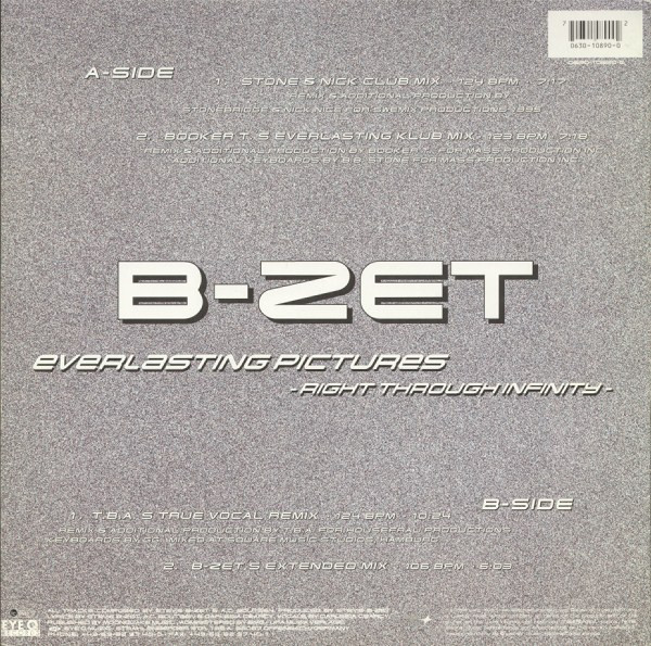 B-Zet With Darlesia Cearcy - Everlasting Pictures - Right Through Infinity | Eye Q Records (0630 10890-0) - 2 B-Zet With Darlesia Cearcy - Everlasting Pictures - Right Through Infinity | Eye Q Records (0630 10890-0) - 2