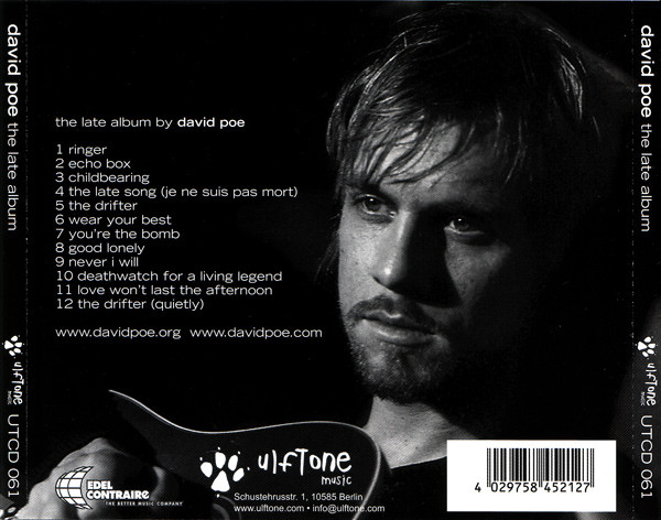 David Poe - The Late Album | Ulftone Music (UTCD 061) - 2
