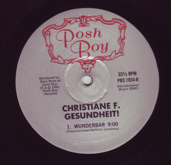 Christiane F. - Gesundheit! | Posh Boy (PBS 1034) - 4
