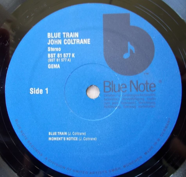 John Coltrane - Blue Train | Blue Note (BST 81577) - 3