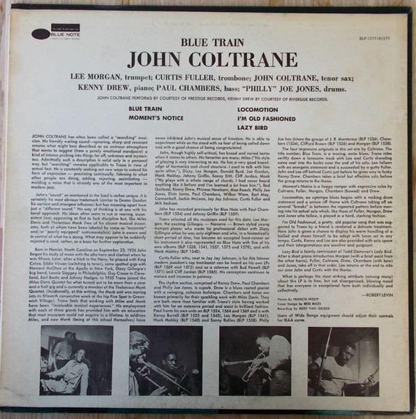 John Coltrane - Blue Train | Blue Note (BST 81577) - 2