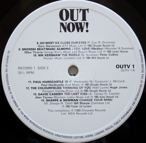 Various - Out Now! | Chrysalis (OUTV 1) - 4