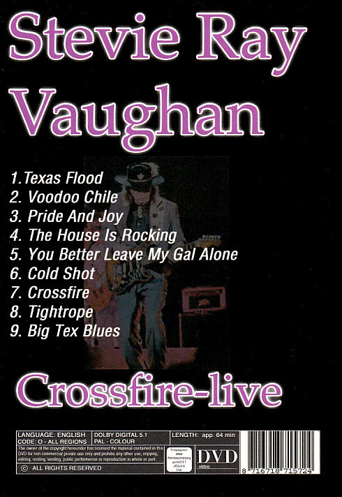 Stevie Ray Vaughan - Crossfire-Live | Not On Label (Stevie Ray Vaughan) (MU006) - main
