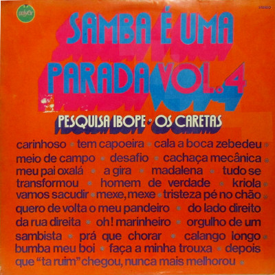Pesquisa Ibope , Os Caretas - Samba E Uma Parada Vol. 4 | Polyfar (2494 513) - main Pesquisa Ibope , Os Caretas - Samba E Uma Parada Vol. 4 | Polyfar (2494 513) - main