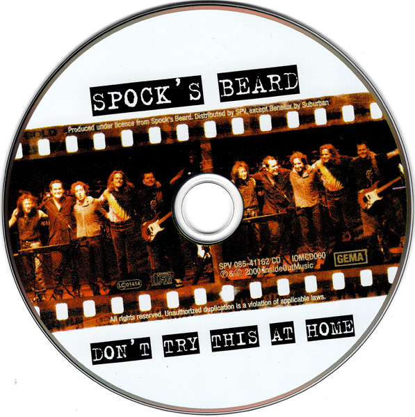 Spock's Beard - Don't Try This At Home | Inside Out Music (IOMCD 060) - 3 Spock's Beard - Don't Try This At Home | Inside Out Music (IOMCD 060) - 3